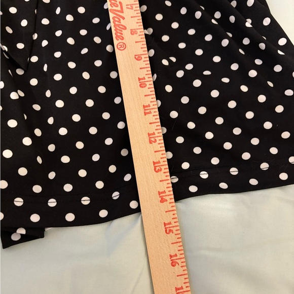 Robert Louis Black and White Polka Dot High Waist Shorts - Picture 4 of 6